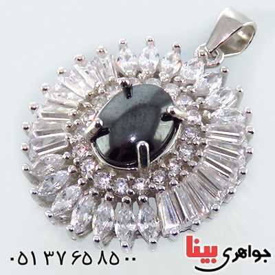 گردنبند حدید صینی زنانه درشت رودیوم مدل فرنوش _کد:13396