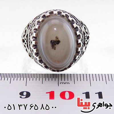 انگشتر عقیق باباقوری مردانه اسلیمی _کد:13412