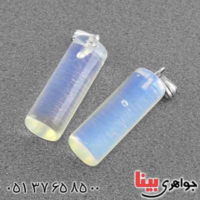 گردنبند اوپال تراش استوانه ای _کد:13484