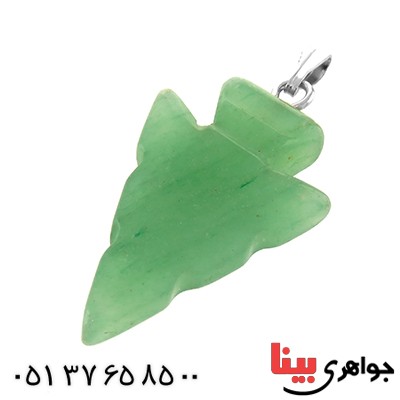گردنبند یشم طرح کاج _کد:13491