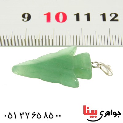 گردنبند یشم طرح کاج _کد:13491