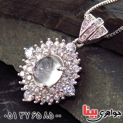 گردنبند در نجف زنانه رودیوم مدل دیانا _کد:13499