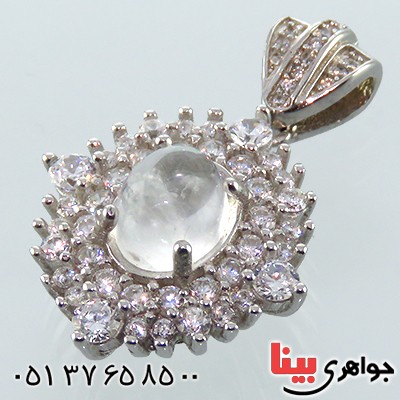 گردنبند در نجف زنانه رودیوم مدل دیانا _کد:13499