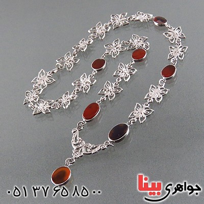 سینه ریز عقیق یمنی زنانه خاص دو رو فاخر مدل آویسا _کد:1855