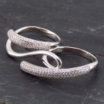 زنانه رودیوم مجلسی دو انگشتی _کد:13537