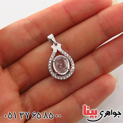 گردنبند در نجف زنانه رودیوم مدل تارا _کد:13543