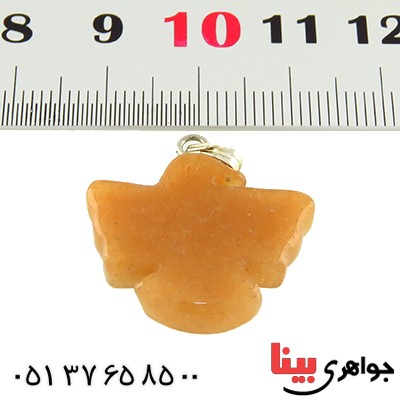 گردنبند عقیق خوشرنگ تراش پرنده _کد:13550