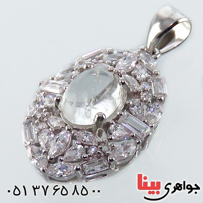 گردنبند در نجف زنانه رودیوم مدل دلارا _کد:13560
