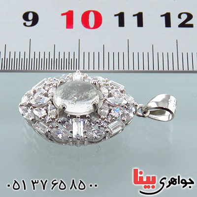 گردنبند در نجف زنانه رودیوم مدل دلارا _کد:13560