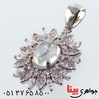 گردنبند در نجف زنانه رودیوم مدل شمیلا _کد:13570