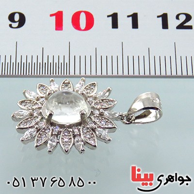 گردنبند در نجف زنانه رودیوم مدل شمیلا _کد:13570