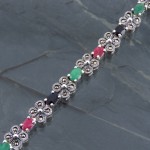 یاقوت و زمرد زنانه سنگین درجه یک _کد:13572
