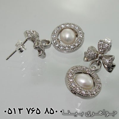 گوشواره مروارید دورو و چرخان