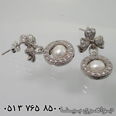 گوشواره مروارید دورو و چرخان