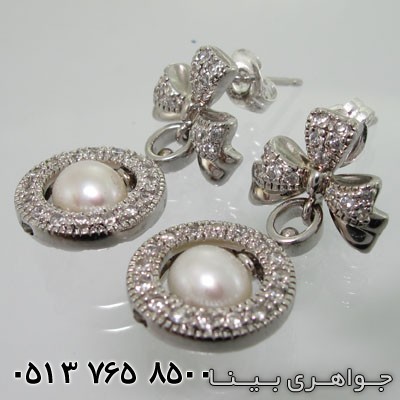 گوشواره مروارید دورو و چرخان