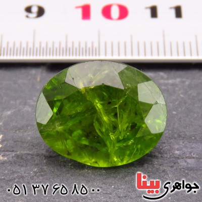 نگین انگشتر زبرجد یخی درشت و خوشرنگ به همراه شناسنامه بین المللی دیجیتالی _کد:1880