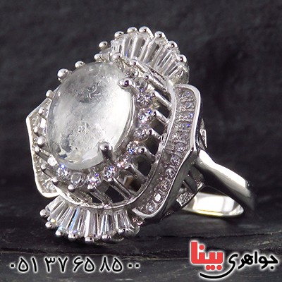 انگشتر در نجف زنانه رودیوم درشت مدل شادی _کد:13592