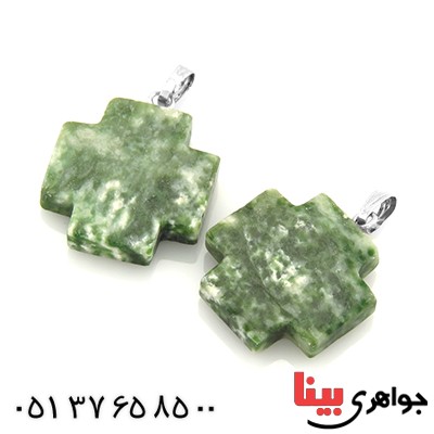 گردنبند عقیق خزه ای  تراش خاص _کد:13597