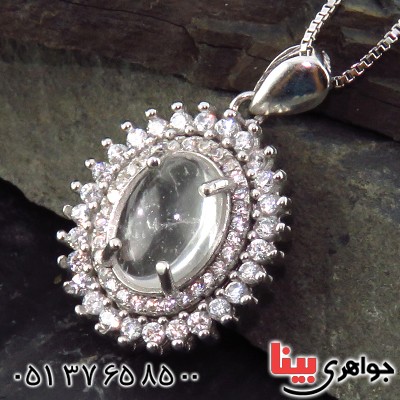 گردنبند در نجف زنانه رودیوم مدل بهنوش _کد:13598