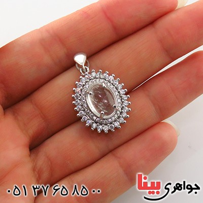 گردنبند در نجف زنانه رودیوم مدل بهنوش _کد:13598