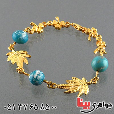 دستبند فیروزه شجری زنانه مدل گلسا _کد:13602