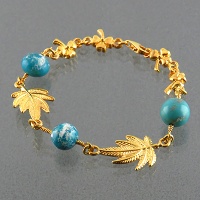 دستبند فیروزه شجری زنانه مدل گلسا 