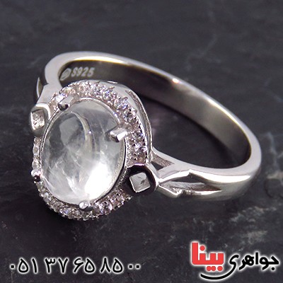 انگشتر در نجف زنانه رودیوم مدل نینا _کد:13609