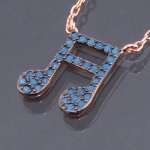 زنانه رودیوم مسی طرح ملودی _کد:13619