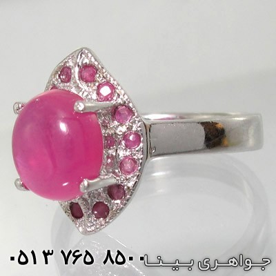 انگشتر یاقوت سرخ برگی