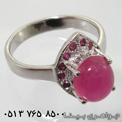 انگشتر یاقوت سرخ برگی