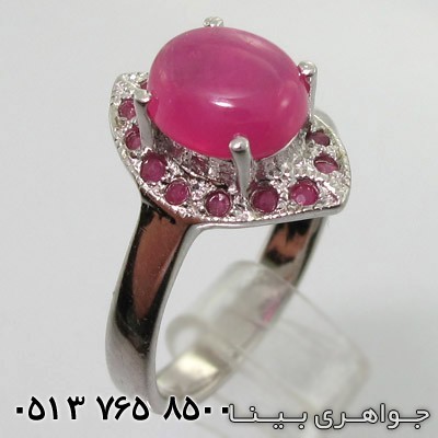 انگشتر یاقوت سرخ برگی
