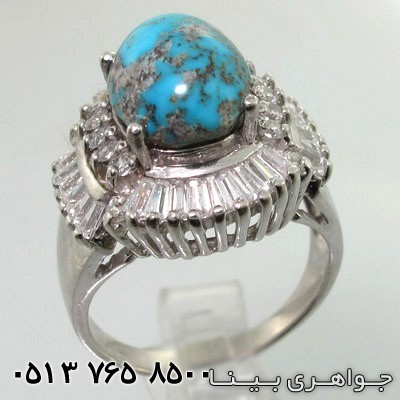 انگشتر فیروزه نیشابوری باگت برجسته