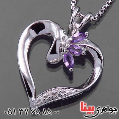 زنانه مانی مدل قلب سه نگین _کد:13651 زنانه مانی مدل قلب سه نگین _کد:13651
