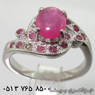 انگشتر یاقوت سرخ چشمی