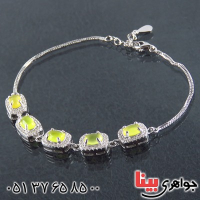 دستبند عقیق زرد لامپی زنانه مدل درسا _کد:13652