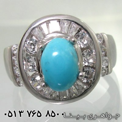 انگشتر فیروزه نیشابوری دایره