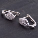 زنانه میکروستینگ رودیوم مدل برگ _کد:13683