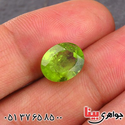 نگین انگشتر زبرجد خوشرنگ و شفاف همراه با شناسنامه بین المللی دیجیتال _کد:13684