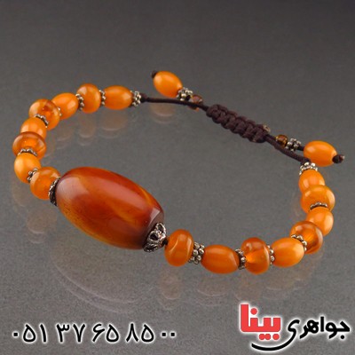 دستبند کهربا خوشرنگ و زیبا _کد:13688