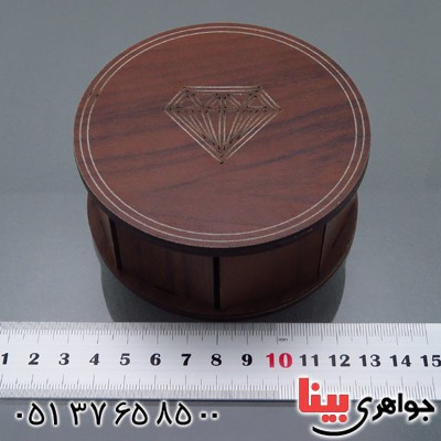 جعبه جواهر قاب نیم ستی یا النگویی MDF لیزری _کد:13699