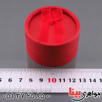 جعبه جواهر استوانه ای پاپیون دار _کد:13712