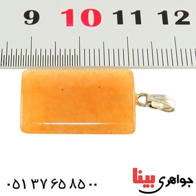 گردنبند عقیق تراش مستطیل _کد:13714