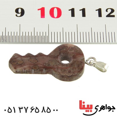 گردنبند جاسپر تراش کلید _کد:13731