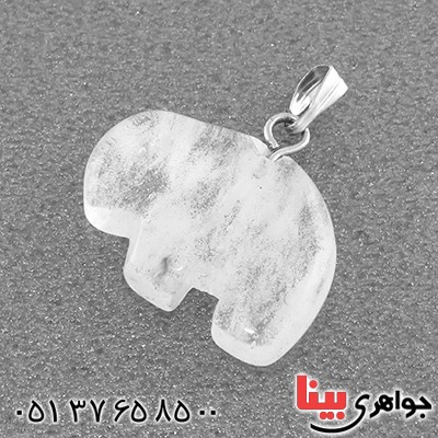گردنبند کوارتز یخی تراش خاص _کد:13745