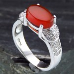 ناب زنانه رودیوم مدل آرتا _کد:13816