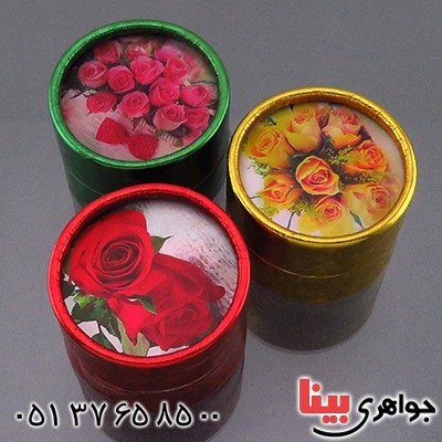 جعبه جواهر استوانه ای طرح گل _کد:13847