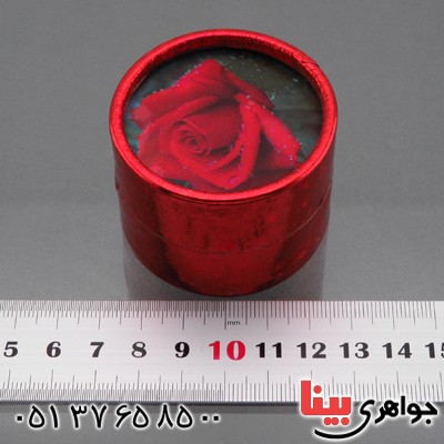 جعبه جواهر استوانه ای طرح گل _کد:13847