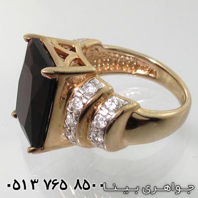انگشتر آمتیست کلاسیک زرد