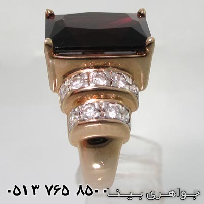 انگشتر آمتیست کلاسیک زرد