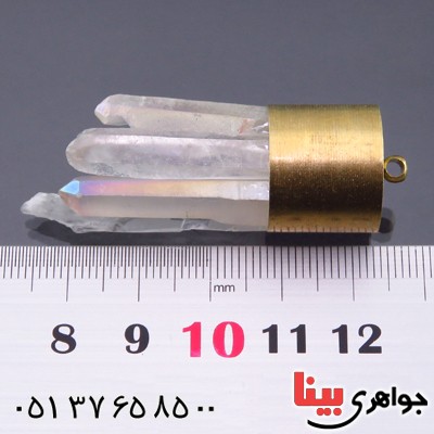 گردنبند کوارتز درشت چاکرا سنگ درمانی _کد:13852